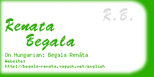 renata begala business card
