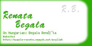 renata begala business card